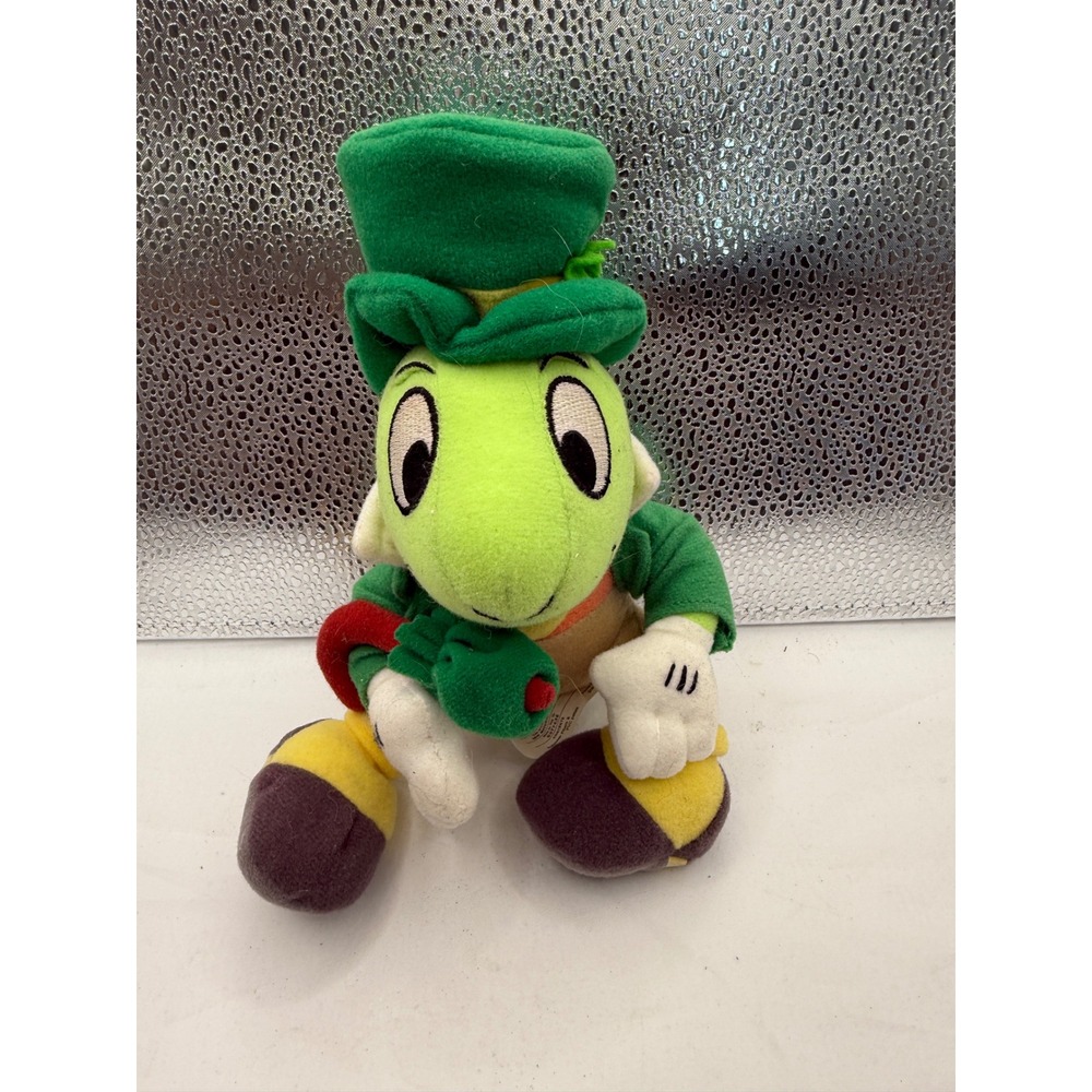 Disney‎ Jiminy Cricket Plush Toy Green Hat Jacket Outfit Stuffed Animal